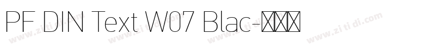 PF DIN Text W07 Blac字体转换